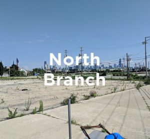 Proposed office and mixed-use development site along the Chicago River North Branch