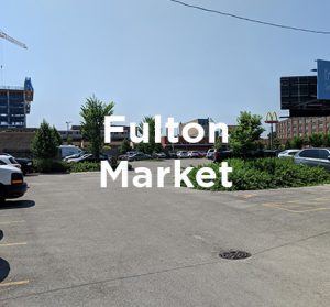 Proposed office development site in Chicago’s Fulton Market