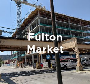 Office building under construction in Chicago’s Fulton Market