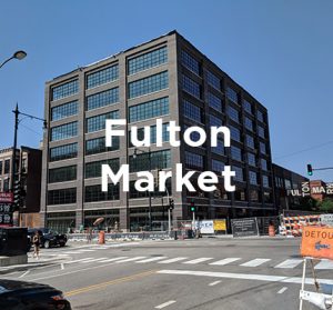 Office building under construction in Chicago’s Fulton Market