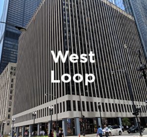 Office building under renovation in Chicago’s West Loop